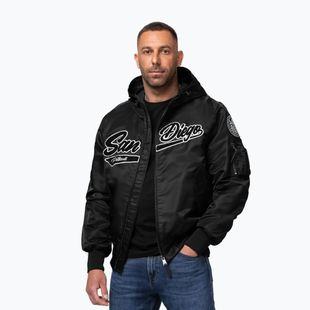 Vyriška striukė Pitbull Aero Flight Hooded black
