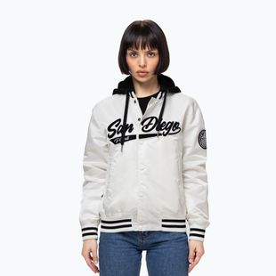 Moteriška striukė Pitbull Angela San Diego Hooded Varsity off white