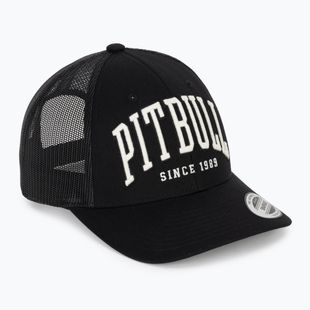 Vyriška kepurė su snapeliu Pitbull Mesh "Pitbull Norton" Trucker Low Profile black/black