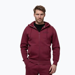 Vyriškas džemperis Pitbull Sampson Hooded Zip Sweatshirt burgundy