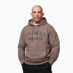 Vyriškas džemperis Pitbull Midnight Sweatshirt Hooded brown savana