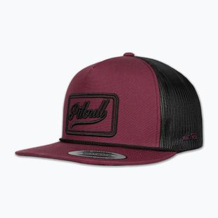Vyriška kepurė su snapeliu Pitbull Original 1989 burgundy/black