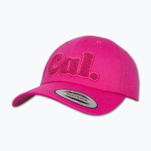 Vyriška kepurė su snapeliu Pitbull 3D Chenile EMB Cal Classic Low Profile pink