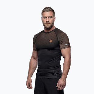 Vyriški marškinėliai Pitbull Belt Rashguard brown