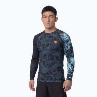 Vyriškas ilgomis rankovėmis rashguardas Pitbull Guardian Angel Rashguard black