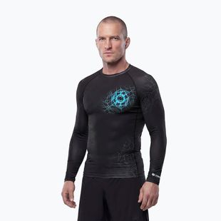 Vyriškas ilgomis rankovėmis rashguardas Pitbull Ray Rashguard sky blue