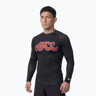 Vyriškas ilgomis rankovėmis rashguardas Pitbull ADCC Rashguard black