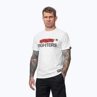 Vyriški marškinėliai Pitbull Cancer Fighters white