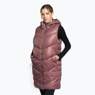 Moteriški trekingo drabužiai be rankovių 4F KUDP006 salmon coral