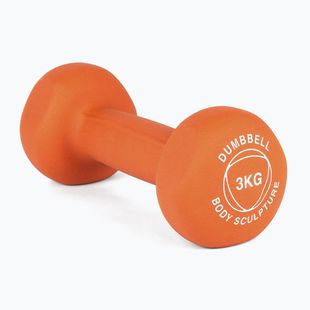 Guminis hantelis Body Sculpture BW 513 z PVC 3 kg orange