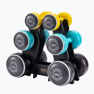 Svarmenų su stoveliu rinkinys Body Sculpture Smart Bw 108Dt 24 kg yellow/blue/black