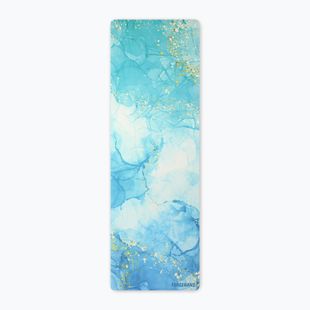 Jogos/fitneso kilimėlis FORCEBAND Gold Blue 4 mm blue/gold