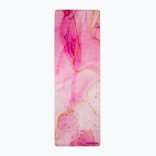 Jogos/fitneso kilimėlis FORCEBAND Gold Pink 4 mm pink/gold