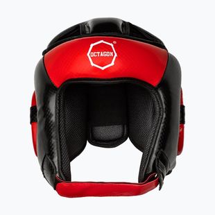 Bokso šalmas Octagon Carbon red