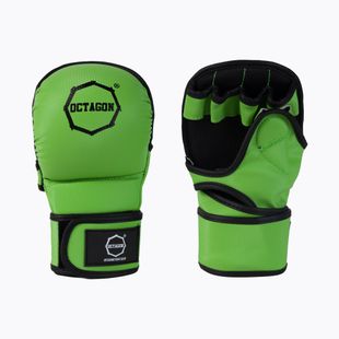 Octagon Kevlar graplingo MMA sparingo pirštinės žalios spalvos
