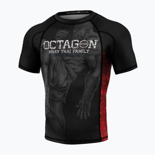 Vyriški marškinėliai Octagon Premium Muay Thai Family black/multicolor