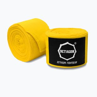 Bokso raiščiai Octagon Fightgear Supreme Basic 300 cm yellow