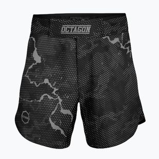 Vyriški treniruočių šortai Octagon Marble Camo MMA camo grey