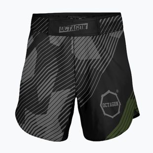 Vyriški treniruočių šortai Octagon Broken Line MMA black