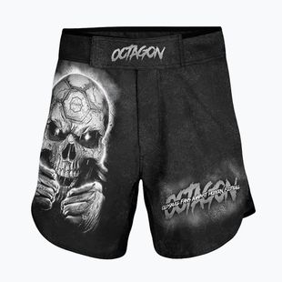 Vyriški treniruočių šortai Octagon Oldskull Fans MMA black/multicolor