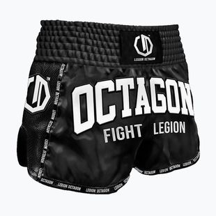 Treniruočių šortai Octagon Kickboxing/Muay Thai Legion Fight Legion Premium black/white