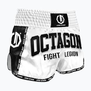 Treniruotės šortai Octagon Kickboxing/Muay Thai Legion Fight Legion Premium white