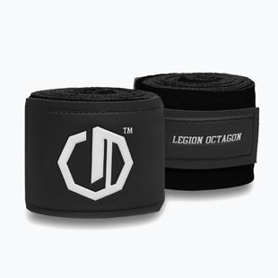Bokso raiščiai Octagon Legion Supreme 500 cm black/white