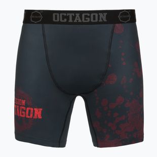 Vyriški treniruočių šortai Octagon Legion Grunge juoda/raudona