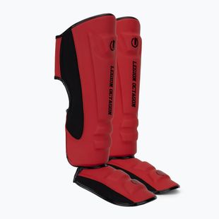 Blauzdų ir pėdų apsaugos Octagon Legion Enforcer dark red