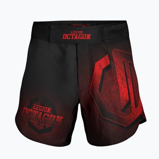 Vyriški treniruočių šortai Octagon Legion Conquest black/red