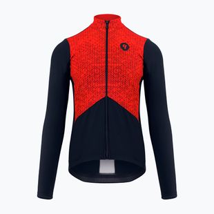 Quest Tokyo raudonai juodas vyriškas dviratininko džemperis S21/BLUZA-TOKYO-RED-MAN