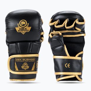 Graplingo pirštinės DBX BUSHIDO Master MMA juodos/auksinės