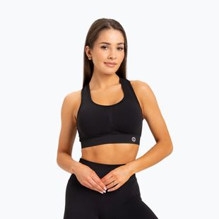 Gym Glamour Push Up Deep Black 319 fitneso liemenėlė