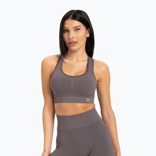 Treniruočių liemenėlė Gym Glamour Push Up grey