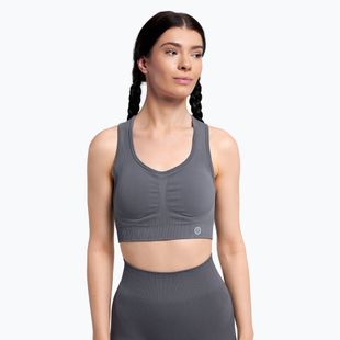 Treniruočių liemenėlė Gym Glamour Push Up grey