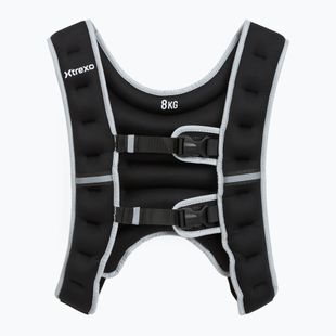 XTREXO 8 kg svorio treniruočių liemenė juoda WV-08