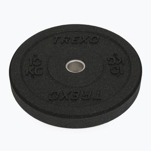 XTREXO olimpiniai svarmenys su buferiu juodi TRX-BMP010 10 kg