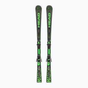HEAD Supershape e-Magnum SW SF-PR + PRD 12 black/neon green kalnų slidės