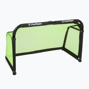 Futbolo vartai OneTeam SWIFTGOAL 150 x 90 cm foldable black/green