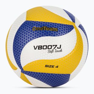 Vaikiškas tinklinio kamuolys OneTeam VB007J yellow/blue/white size 4