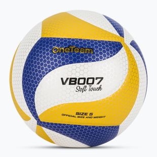 Tinklinio kamuolys OneTeam VB007 yellow/blue/white size 5