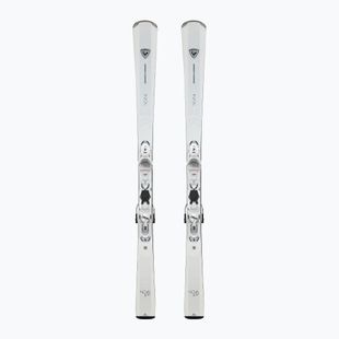 Moteriškos kalnų slidės + apkaustai Rossignol Nova 6 + Xpress W 11 GW white sparkle