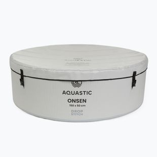 Pripučiamas baseinas AQUASTIC ONSEN drop stitch 700 l 150 cm pilkas