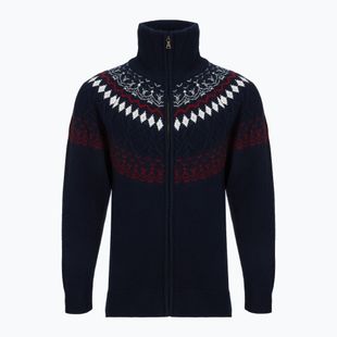 Vyriškas megztinis Woolcano SWT1093 Granatrowy/Kremowy