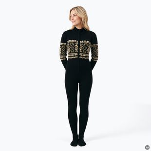 Moteriškas kombinezonas Woolcano SWT1095 Czarny/Kremowy