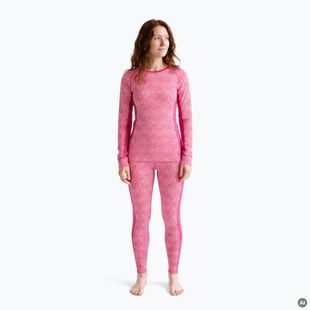 Moteriškas termo apatinio trikotažo komplektas Woolcano SET1109 Pink