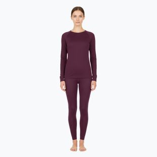 Moteriškas termo apatinių rinkinys WOOLCANO Merino SET0543 purple