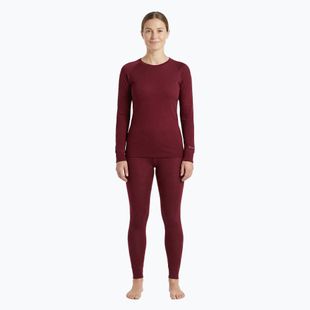Moteriškas termoaktyvus apatinių komplektas WOOLCANO Merino SET0543 burgundy