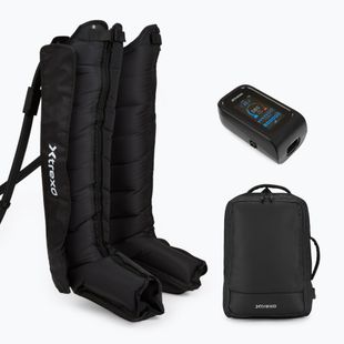 Masažuoklis XTREXO AIRPRESSO 8 juodos spalvos spaudimo masažo kojinėms