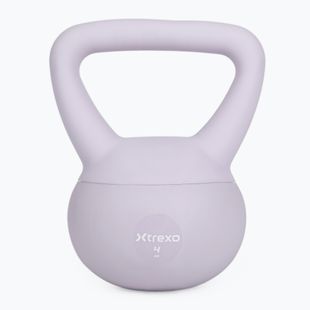 Minkštas kettlebell XTREXO 4 kg purple